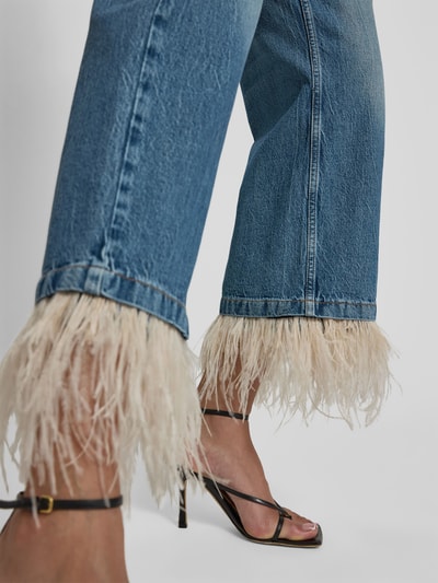 Iro Straight Fit Jeans mit Federn Jeansblau 3