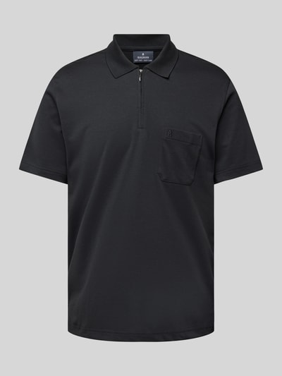 RAGMAN Regular Fit Poloshirt mit Logo-Stitching Black 2