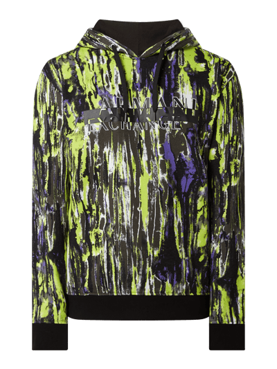 ARMANI EXCHANGE Hoodie mit Allover-Muster  Neon Gelb 2