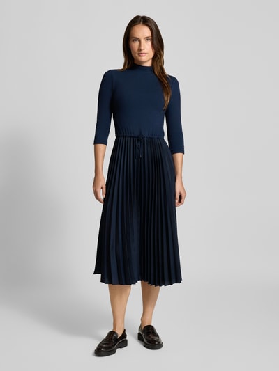 Tommy Hilfiger Getailleerde vrijetijdsjurk van viscosemix  Marineblauw - 4