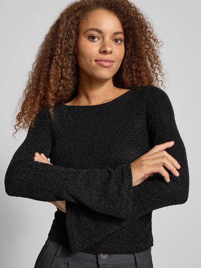 Noisy May Longsleeve mit Rundhalsausschnitt Modell 'GILLY' Black 3