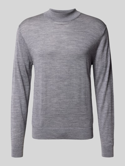 Manuel Ritz Gebreide pullover van merinowol Lichtgrijs - 2