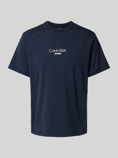 Calvin Klein Jeans T-Shirt mit Label-Print Anthrazit 2