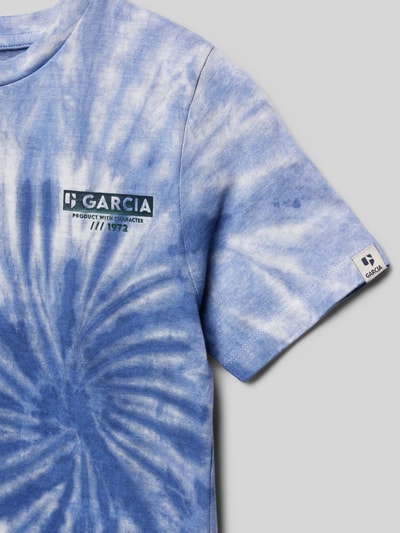 Garcia T-shirt z efektem batiku Niebieski 2