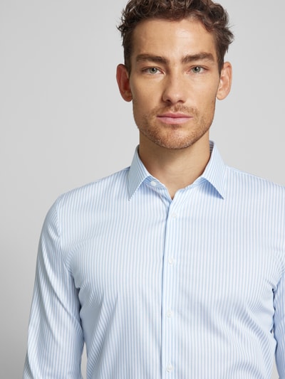 OLYMP No. Six Super slim fit zakelijk overhemd met kentkraag Bleu - 3