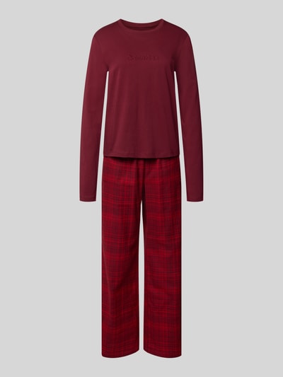 Calvin Klein Underwear Pyjama mit Label-Details Rot 1