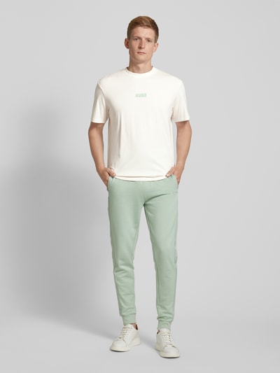 HUGO T-Shirt mit Label-Print Modell 'Diqitee' Offwhite 1