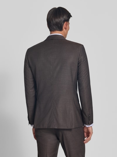 BOSS Slim fit colbert van scheerwolmix model 'H-Huge-MM-264' Roestrood - 5