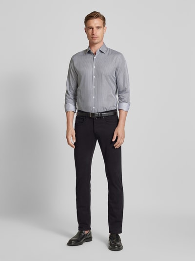 Pierre Cardin Stoffen broek met 5-pocketmodel, model 'Lyon' Zwart - 1