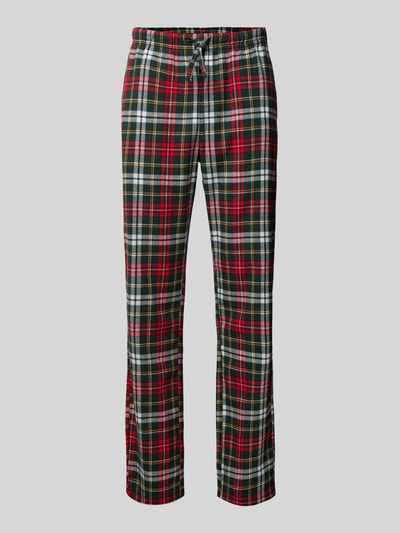 Christian Berg Men Regular Fit Pyjama-Hose mit Tunnelzug Dunkelgruen 1