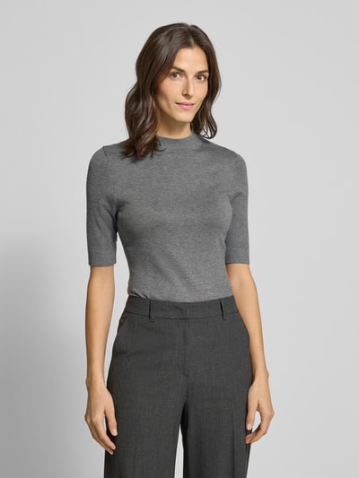 comma Gebreide pullover met 1/2-mouwen Antraciet - 4