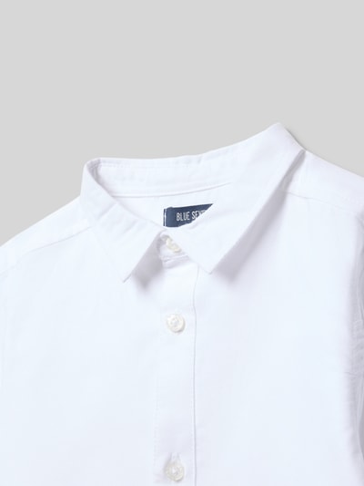 Blue Seven Regular Fit Freizeithemd mit Umlegekragen Weiss 2