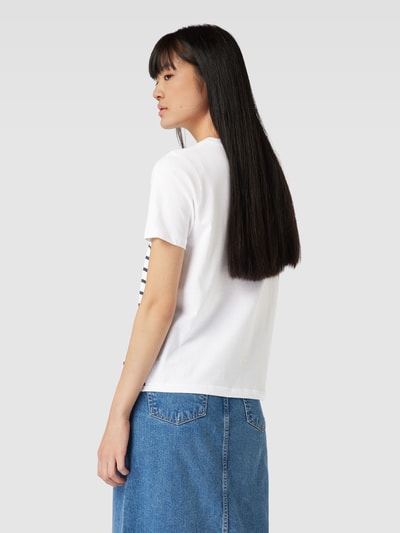 Mango T-Shirt mit Streifenmuster Modell 'ILUSTRA' Weiss 5