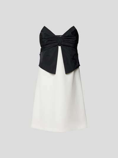 RED Valentino Minikleid in Two-Tone-Machart Black 2