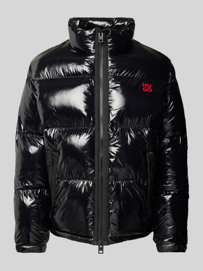 HUGO Steppjacke mit Label-Print Modell 'Biron' Black 2