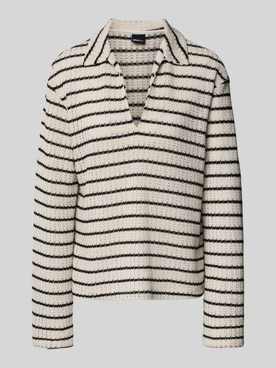 Gina Tricot Sweter z dzianiny z dekoltem w serek Écru 2
