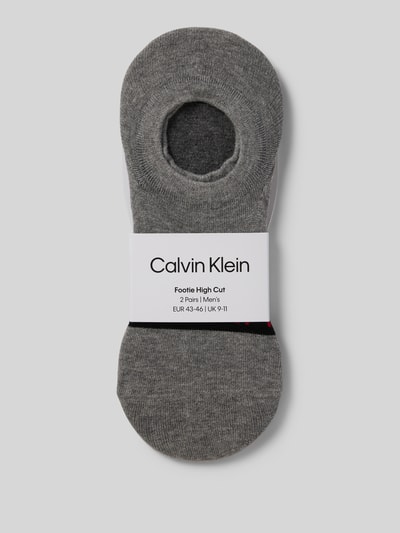 CK Calvin Klein Sokken met labelprint in een set van 2 paar Middengrijs gemêleerd - 3