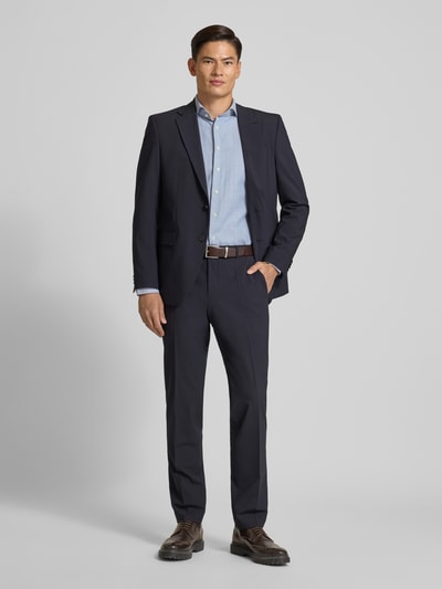 Profuomo Slim Fit Business-Hemd mit Kentkragen Blau 1