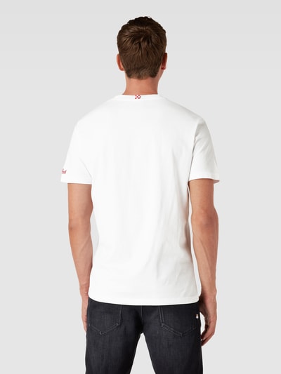 MC2 Saint Barth T-Shirt mit Label-Print Weiss 5