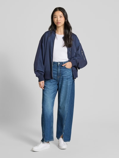 BOSS Orange Wide leg jeans met steekzakken, model 'BALOON SPLIT' Donkerblauw - 1