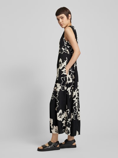 Marc O'Polo Maxi-jurk met bloemenprint Zwart - 1