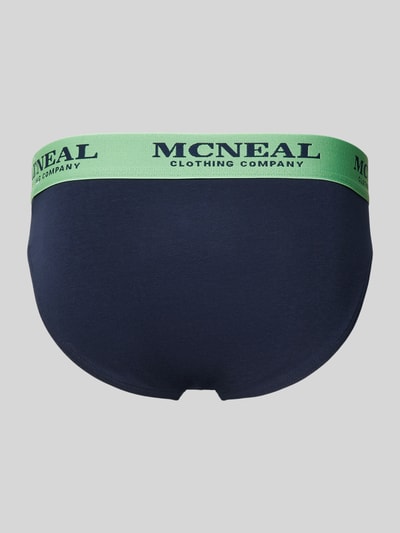 MCNEAL Slip mit elastischem Logo-Bund im 3er-Pack Marine 3