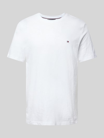 Tommy Hilfiger T-Shirt mit Label-Stitching Weiss 2