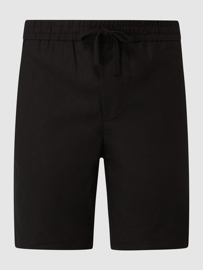 Only & Sons Shorts mit Leinen-Anteil Modell 'Linus' Black 2