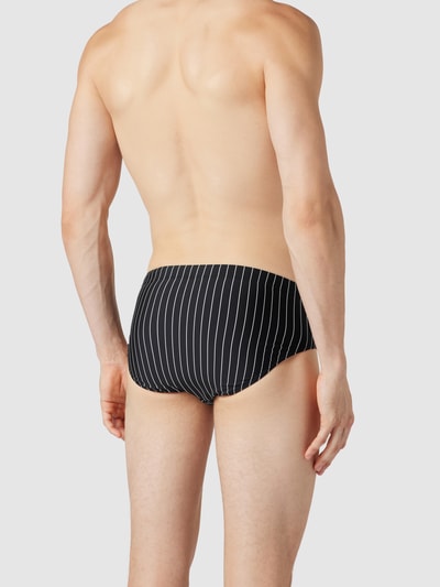 Schiesser Badehose mit Streifenmuster Black 4