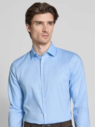 OLYMP No. Six Super slim fit zakelijk overhemd met kentkraag Bleu - 3
