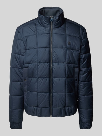 G-Star Raw Gewatteerd jack met labelapplicatie, model 'Meefic' Marineblauw - 2