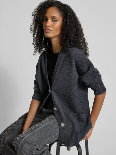 Rabanne Cardigan mit Kaschmir-Anteil Dunkelgrau 3
