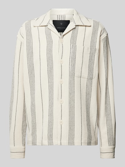 Jack & Jones Premium Koszula casualowa o kroju regular fit ze wzorem w paski model ‘BLAMANFRED’ Piaskowy 2