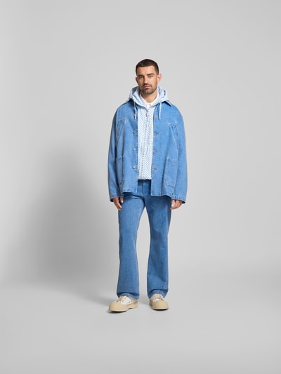 Marni Windbreaker mit Kapuze Hellblau 1