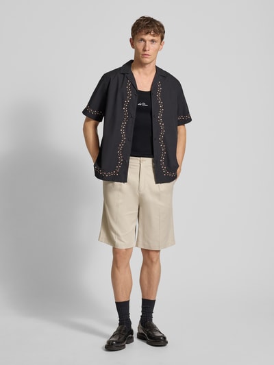 Les Deux Tanktop mit Label-Stitching Modell 'Arthur' Black 1