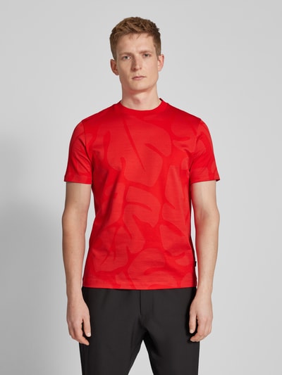 BOSS T-Shirt mit Rundhalsausschnitt Modell 'Thompson' Rot 4