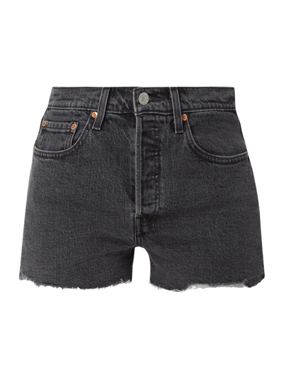 Levi's® Szorty jeansowe z wysokim stanem i frędzlami Antracytowy 2