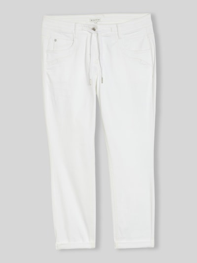 Tom Tailor Tapered Hose aus Baumwoll-Mix mit Tunnelzug Offwhite 2
