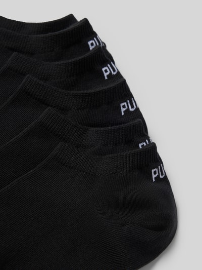 Productfoto, zwarte sokken van katoenmix uit de set van 6 Sokken uit katoenmix van PUMA, Heren Sokken, gladde textuur