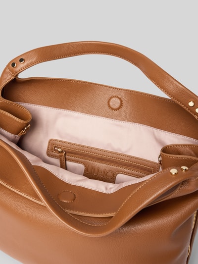 Liu Jo White Torba hobo z imitacji skóry Koniakowy 5