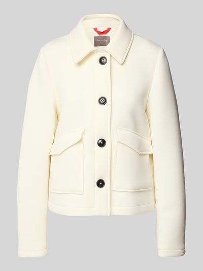 Christian Berg Woman Selection Regular Fit Jacke mit Umlegekragen und Eingrifftaschen Offwhite 2