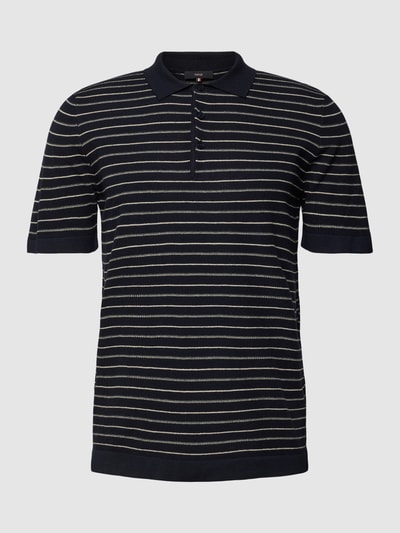 CINQUE Poloshirt mit Streifenmuster Modell 'Per' Marine 2