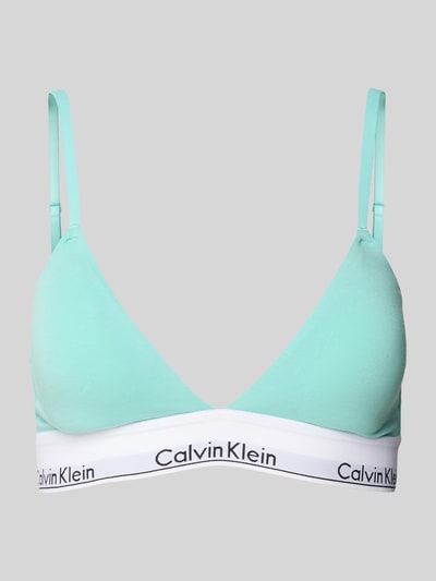 Calvin Klein Underwear Triangel-BH mit Label-Bund Helltuerkis 1