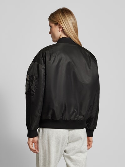 Original Bombers Oversized bomberjack met labelstitching Zwart - 5