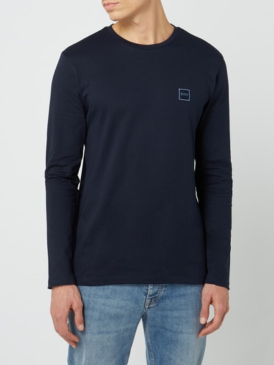 BOSS Orange Longsleeve aus Baumwolle Marine 4