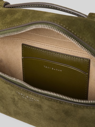 Tory Burch Henkeltasche aus Rindsnappa mit Doppelzipper Khaki 4