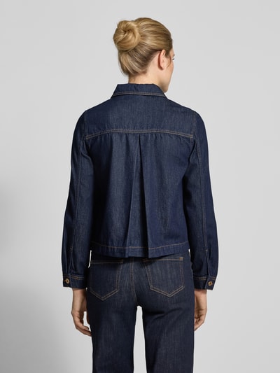 More & More Jeansjacke mit aufgesetzten Taschen Jeansblau 5