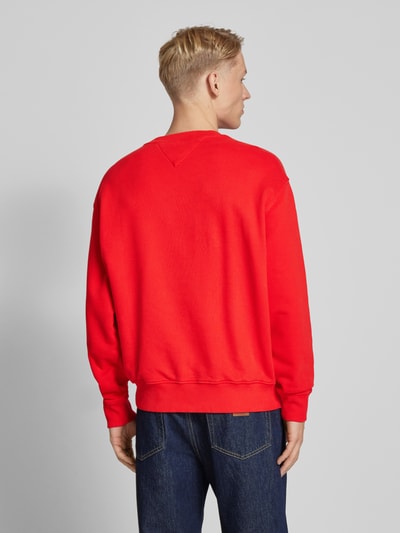 Tommy Jeans Sweatshirt met logostitching Rood - 5