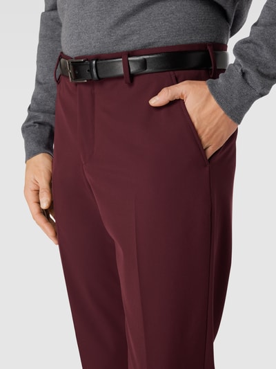 SELECTED HOMME Pantalon met persplooien, model 'LIAM' Bordeaux - 3