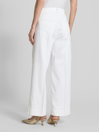 Raffaello Rossi Wide Leg Jeans mit aufgesetzten Taschen Modell 'MIRU' Offwhite 5